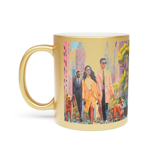 Golden Urban Chic Metallic Mug